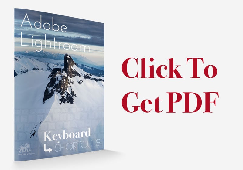 Lightroom CC Keyboard Shortcuts - FREE Download!