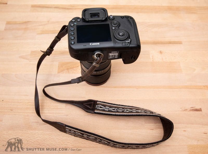 USED C171 Nylon Canon PowerShot 7/8" Grey Camera Strap with 3/8" Loop 