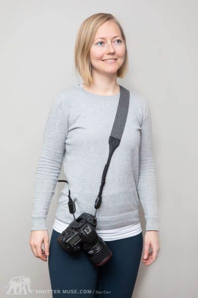 over the shoulder camera strap