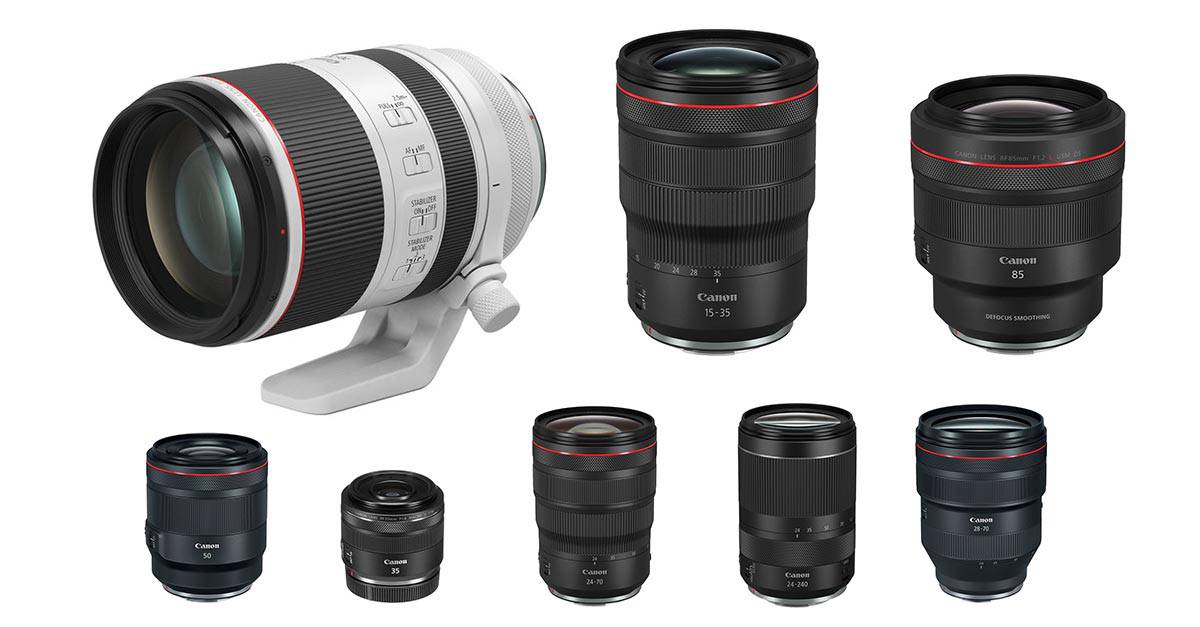 An Accurate and Complete List of All Canon RF Lenses and Cameras