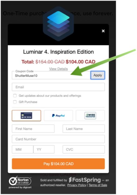 skylum luminar discount code